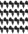 24 heavy duty black nylon clips with screws for storm window screens. Level up home security with Rock Solid Stormproof Retainers.