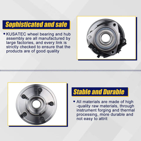 Straight Swap Front Wheel Bearing And Hub Assembly Replacement For Dodge Nitro And Jeep Liberty Delivering Heavy Duty Grip And Dead Silent Highway Roll Part 513270, close-up view showing detailed structure and bolts.