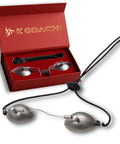 Top Tier Stainless Steel Safety Eyewear With A Snug Adjustable Elastic Head Strap delivering durable eye protection in red box.