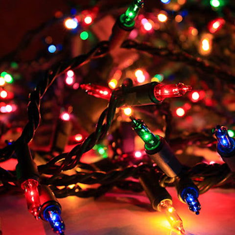 Totally Bright Multi Color Christmas Mini String Lights 20 Feet With 100 Incandescent Bulbs Waterproof Plug In And Connectable