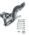 Heavy Duty Alternator And Power Steering Pump Mounting Bracket With Complete Bolt Kit Drops Right In For Cadillac Escalade Chevy Silverado Gmc Sierra Yukon 2002 2014 Replacement, showing heavy gauge steel construction and bolts.