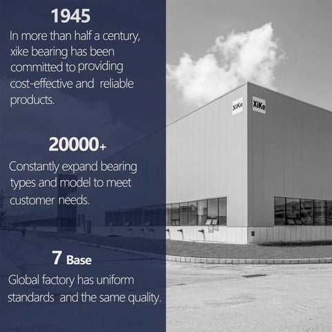 XiKe factory exterior with two XiKe logos on gray metal panels.