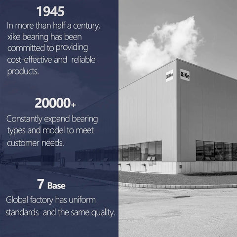 Image of XiKe bearing factory building showcasing commitment to quality and diverse offerings in bearing products.