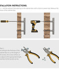 Installation guide for Five Pack Cool Matte Black Cabinet Handles with tools, 160mm Hole Center, smooth touch handles.