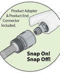 Quick connect adapter for Three Pack Multi Adjustable Spike Sprinklers With Quick Connect Bundle, Flow Through Base