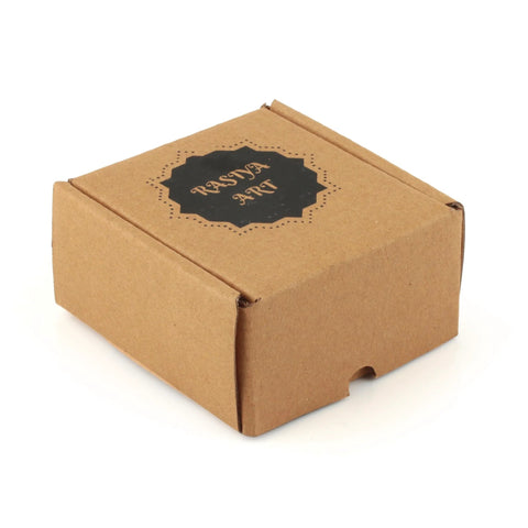 Decorative Colorful Ceramic Drawer Knobs Pack of 10 for Cabinets and Dressers in a brown cardboard box