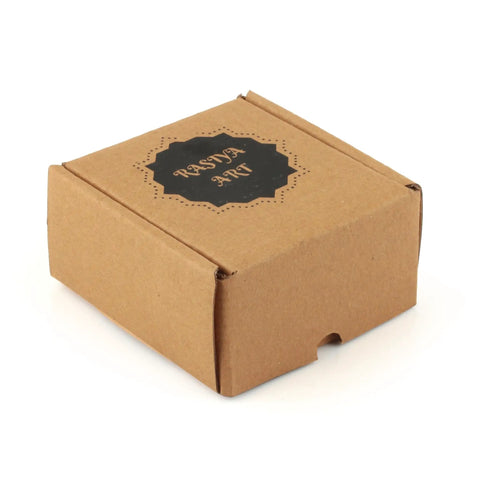 Handmade Ceramic Cabinet Knobs And Closet Pulls In Warm Crimson Set Kick Up Your Drawers With Hella Country Boho Charm For A Killer Farmhouse Hardware Upgrade in a brown packaging box.