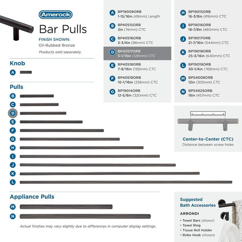 Top Shelf Pro Modern Oil Rubbed Bronze Cabinet And Drawer Pulls in various sizes for home decor updates and installations.
