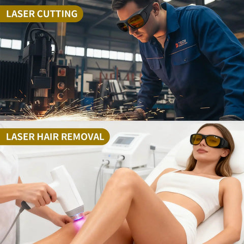 Heavy Hitter Laser Safety Specs 2 Pack OD8 Protection Against 190Nm To 2000Nm And 1064Nm Lasers used for laser cutting and hair removal.
