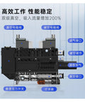 Side view of Six-Unit Integrated Vacuum Generator With Built In Silencer For Industrial Use, High Flow Vacuum System