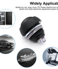 12mm Momentary Push Button Switch On Off Mini Round Waterproof Black With Pre Soldered Wires for versatile applications