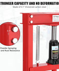 Close-up of 20 Ton Hydraulic Press Heavy Duty Adjustable H Frame Garage Floor Shop Press With Stamping Plates