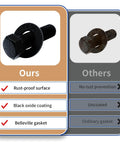 Replacement Blade Bolt And Washer Kit 3 Pack For Lawn Mower Decks, DIY Ready OEM Quality Hardware, Easy Install, Compatible With Toro Exmark TimeMaster Recycler Mowers, Durable Spare Parts Set For Quick Reliable Cut, black oxide bolt with Belleville washer