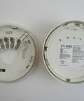 Base view of photoelectric smoke detector with thermal sensor, plug-in design, 12 24 VDC, integrated sounder and base.