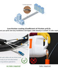 100 Ft LC To LC Armored Outdoor Fiber Optic Cable Single Mode Os2 Duplex With Smooth As Butter Lszh Jacket shown in conduit installation.