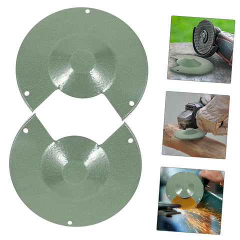 Angle Grinder Wheel Guard Protector Easy Install Safety Shield For Grinding Machines shown in green with easy installation in use