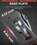Thickened aluminum base plate of Six Inch Cordless Mini Circular Saw Equipped With Brushless Motor And 5900 Rpm delivers stable cuts.