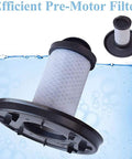 Four Pack Foam And Felt Filters 1 Soft Main Brush 2 Pre Motor Filters 2 Post Motor HEPA Filters For LZ600 LZ601 LZ602 LZ602C