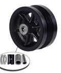 Tough As Nails Six Inch By Two Inch Cast Iron V Groove Caster Wheel featuring roller bearings and durable design.