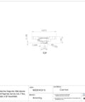 One Inch Bore Two Bolt Flange Mount Pillow Block Ball Bearing Housing With Rock Solid Cast Iron Construction, detailed dimensions shown.