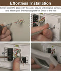 Durable White Wall Plate Cover for WiFi Programmable Thermostat installation step-by-step guide