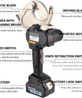 Pro Grade Electric Wire Cutter Tool For Aluminum And Armored Copper Cable 50 65 75mm Ratchet Cutter Battery Powered Dual Speed