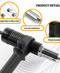 Electric Rivet Gun Adapter Kit For Drills With 4 Riveting Heads, alloy steel, plastic handles, product details close-up