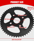 50T 40Mm Rear Drive Sprocket For 40 41 420 Chain Beefed Up Heavy Duty Fit 212cc 196cc 6.5HP Mini Bike Go Kart Engines dimensions