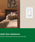 Diva LED Plus Dimmer Switch For Dimmable LED Halogen And Incandescent Bulbs 150 Watt Single Pole Or 3 Way Black in bedroom
