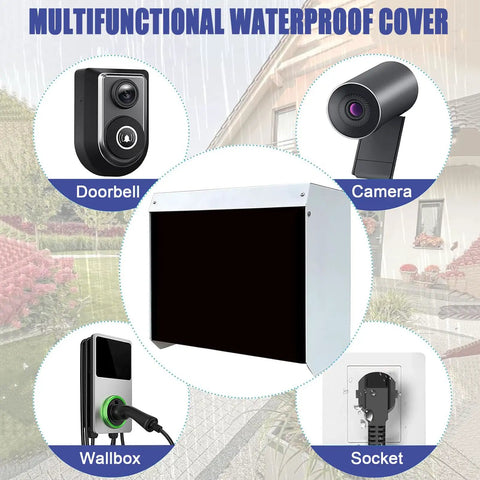 Tough As Nails EV Charger Cover Shields Your Wallbox From Freezing Rain And Blistering Sun With Rock Solid Galvanized Steel Enclosure.