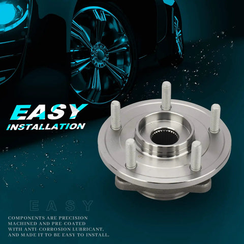 Built Tough Front Wheel Hub Bearing Assembly For 2009 Through 2020 Dodge Journey And 2014 Ram ProMaster, easy install design.
