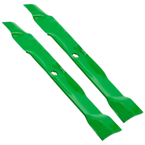 Badass 38 Inch Mulching Replacement Blades For Lawnmower Deck With Heavy Duty Powder Coating Smooth Fitment For John Deere Stx Tractors Tough Yard Work Gear Upgrade Your Ride With These Beast Cutting Tools 2 Pack
