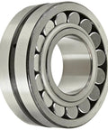 Heavy Duty Spherical Roller Bearing With Tapered Bore C3 Clearance Pressed Steel Cage, 65MM, featuring dual row rollers for high load performance.