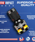 Two Piece Quick Release Three Eighths Inch To One Quarter Inch Hex Socket Adapter For Impact Wrench And Ratchet CRMO Steel
