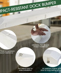 Marine Grade Boat Dock Bumpers For Edge And Piling Posts Dock Fenders For Piling Poles 48 Inch with impact-resistant features