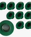 10 green ABS plastic donut-style Sprinkler Head Guard Protector Patented Sprinkler Protection Prevents Mower Damage 10 Pack