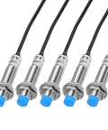 Inductive Proximity Sensor Switch NC Normally Closed PNP 4Mm Detection DC 6-36V 3.3Ft Cable LJ12A3-4-Z/AY 5-Pack metal sensors