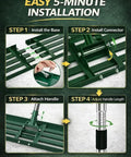 Step-by-step assembly of Lawn Leveling Rake 30 By 10 Inch Adjustable Leveler For Yard And Garden Heavy Duty Stainless Steel Handle.
