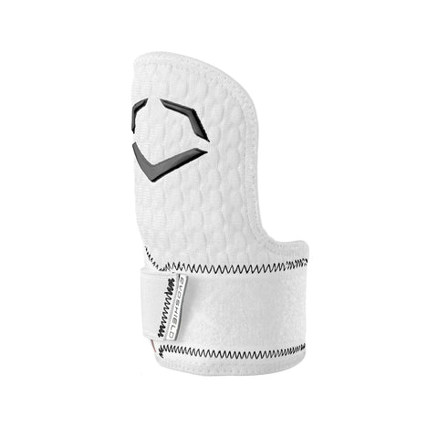 Pro SRZ 2.0 Batter's Hand Guard For Right Hand Hitter White With Ergonomic Design And Gel To Shell Technology Side View