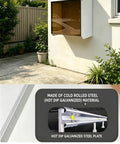 Super Tough Outdoor Electric Charger Rain Cover Hella Rugged Weatherproof Box For Wall Mounted Type Two Charging Station on driveway.