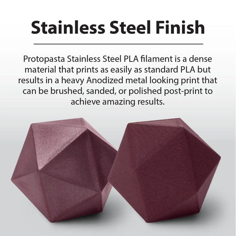 Burgundy Stainless Steel Filament For 3D Printers Packing Sixty Percent Steel Content Gives A Legit Heft To Every Print And Crafts A Dope Patina Finish On This 500G Spool with geometric models.
