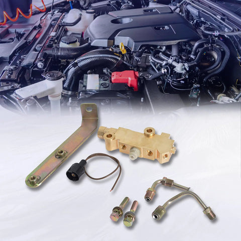 PV4 disc brake proportioning valve kit with brass valve, mounting bracket and fittings for 1964–1974 Monte Carlo/Nova/El Camino