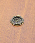 Heavy Duty Vintage Cup Pull Handles For Kitchen Cabinets And Furniture, Solid Cast Zinc Oil Rubbed Bronze Drawer Knobs with floral design.
