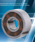 Two Pack CSK8PP One Way Sprag Clutch Bearing 8X22X9MM showing steel cage design for automatic transmissions and industrial presses.