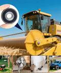 Close-up of 10 Pack 6300 RS Double Rubber Sealed Deep Groove Ball Bearings for heavy machinery use.
