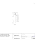 Technical drawing of No Nonsense Hella Sturdy 1 Inch Bore Ball Bearing Unit with dimensions and details.