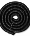 Heavy Duty 4 Gauge Amplifier Wiring Kit features a coiled black protective conduit for smooth wiring installation.