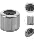 4 Pack One Way Needle Roller Bearings 8mm Inner Diameter 14mm Outer Diameter Anti Reverse Silent Operation Heavy Duty Bearing For Gym Machines Home Fitness detailed view of steel clutch component.