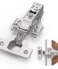 Full Overlay Soft Close Cabinet Hinges With Hydraulic Damper Three Quarter Inch Face Frame Concealed 3D Adjustable For Frame And Frameless Cabinets Includes Four Hinges