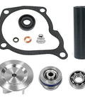 Boss Move Water Pump Rebuild Kit for Polaris Rig with Impeller Bearing Seal and Driver Tools Set Fixes Leaks Fast Fits Sportsman 500 550 450 400 Magnum Ranger 4x4 6x6 Crew parts including seals and bearings.